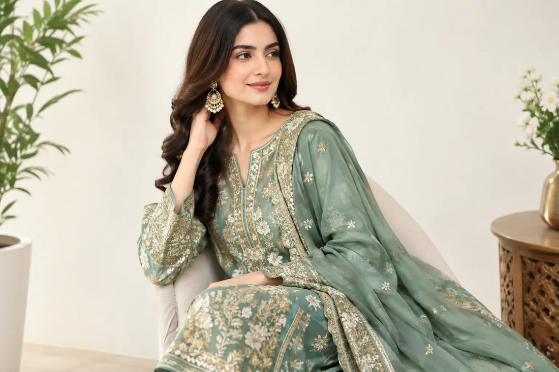 Embroidered Pakistani Suits Women Love to Wear