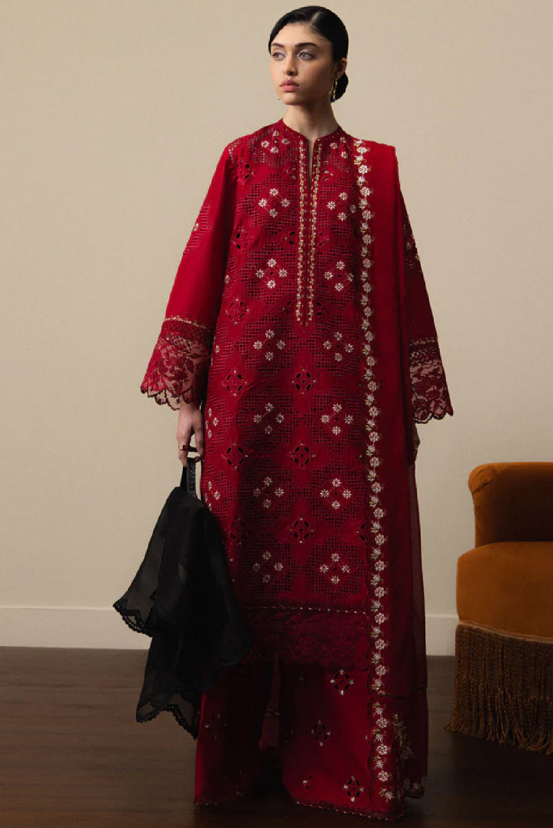 3 Piece Lawn with Semi Pure Chiffon Dupatta   | Ready To Wear