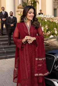 03-Piece Chiffon Suit With Embroidery | Ready To Wear