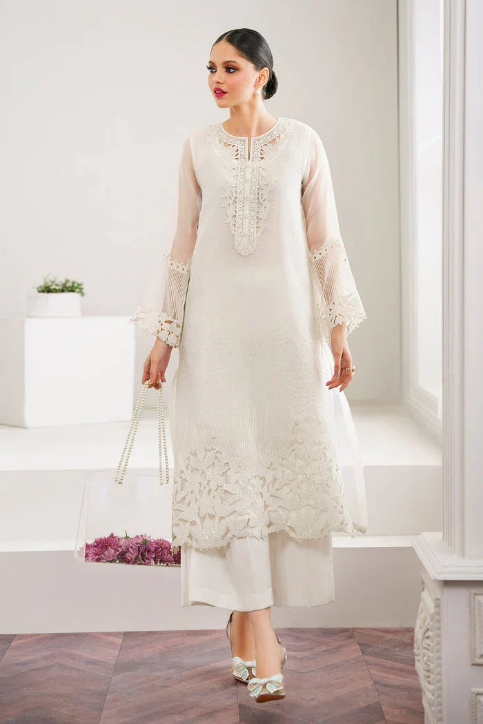 03-Piece Embroidered Organza Suit | Ready To Wear