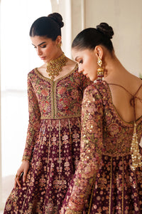 Maroon Chiffon Heavy Embroidered 3-Piece Set | Ready to Wear