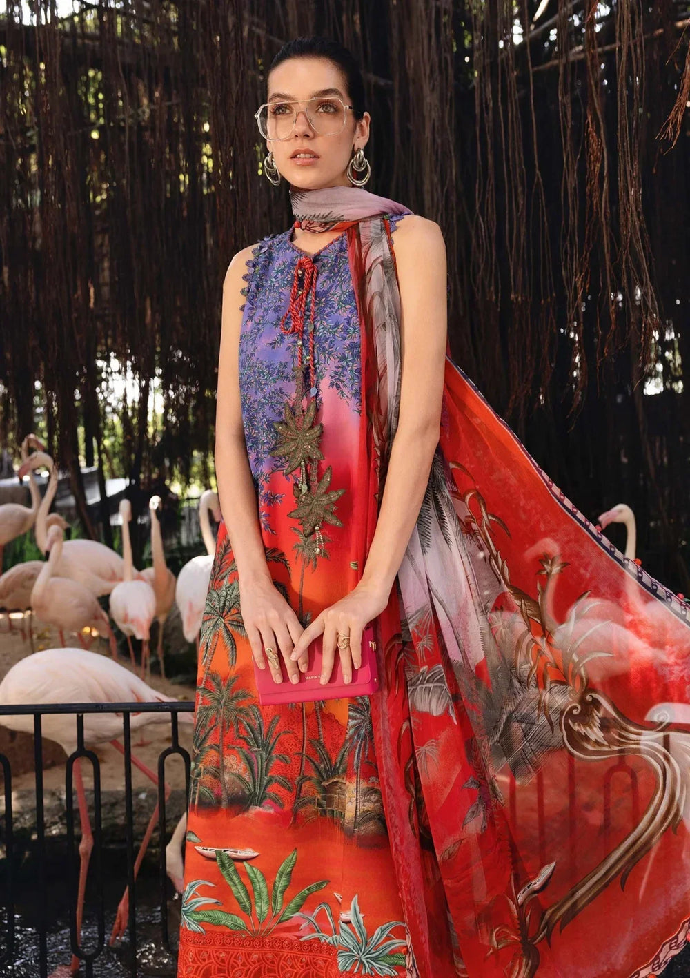 Violet Sunrise - 3 Piece Embroidered Lawn Suit | Ready To Wear
