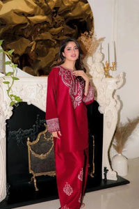 Maroon Premium Silk 3 piece suit | Ready To Wear
