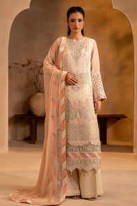 Ready to Wear Peach Chiffon Embroidered 3-Piece suit | Ready to Wear