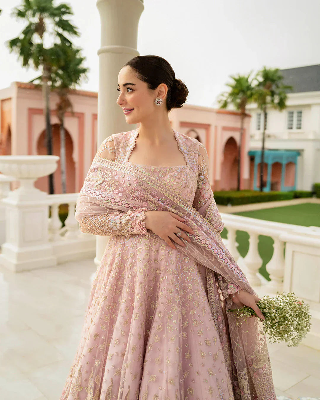 03-Piece Heavy Embroidered Net Maxi | Ready To Wear
