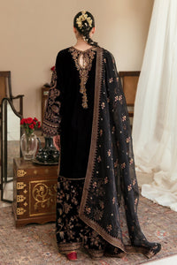 3 Piece Stitched Velvet Embroidery Suit - Ready To Wear