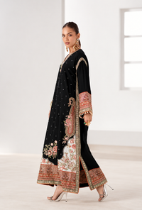 Taari Black Floral Kaftan | Ready to Wear