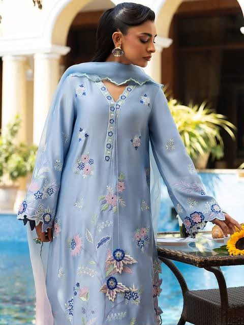 Pure Silk Kaftan Style 3-Piece suit | Ready To Wear