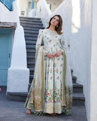 03-Piece Lawn Frock With Embroidery | Ready To Wear