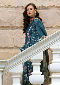 Deep Teal & Soft Pastel: Printed Lawn Suit | Ready To Wear