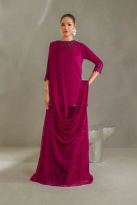 Deep Fuschia: Embroidered Short Kurti Suit | Ready To Wear