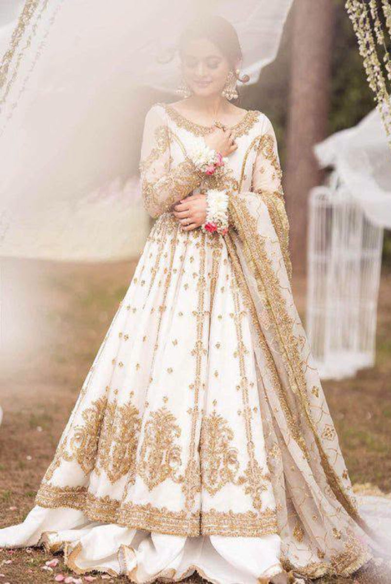 Off White Bridal Collection Net 3 Piece |  Read To Wear