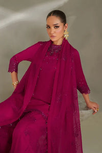 Deep Fuschia: Embroidered Short Kurti Suit | Ready To Wear