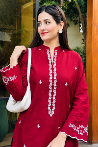 Dhannak Airjet Heavy Embroidered 2 Piece | Ready-to-Wear Suit