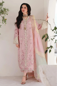 03-Piece Embroidered Lawn Suit With Jacquard Dupatta | Ready To Wear