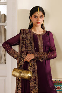 Plum / Purple Chiffon 3 piece suit | Ready To Wear