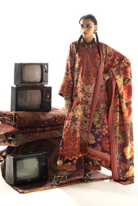 Terracotta Brown: Printed Lawn Suit | Ready To Wear