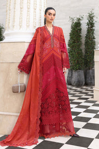 03-Piece Embroidered Lawn Suit With Silk Dupatta | Ready To Wear