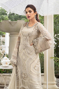 3-Piece Chiffon Suit With 3D Floral Handwork & Ready-to-Wear Dupatta | RTW