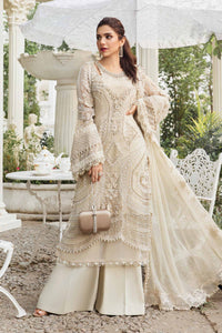 3-Piece Chiffon Suit With 3D Floral Handwork & Ready-to-Wear Dupatta | RTW