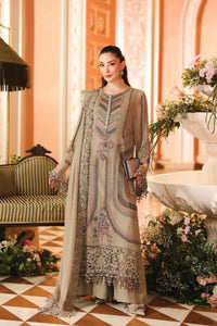 Premium Chiffon Embroidered Taupe 3-Piece Suit |Ready-to-Wear