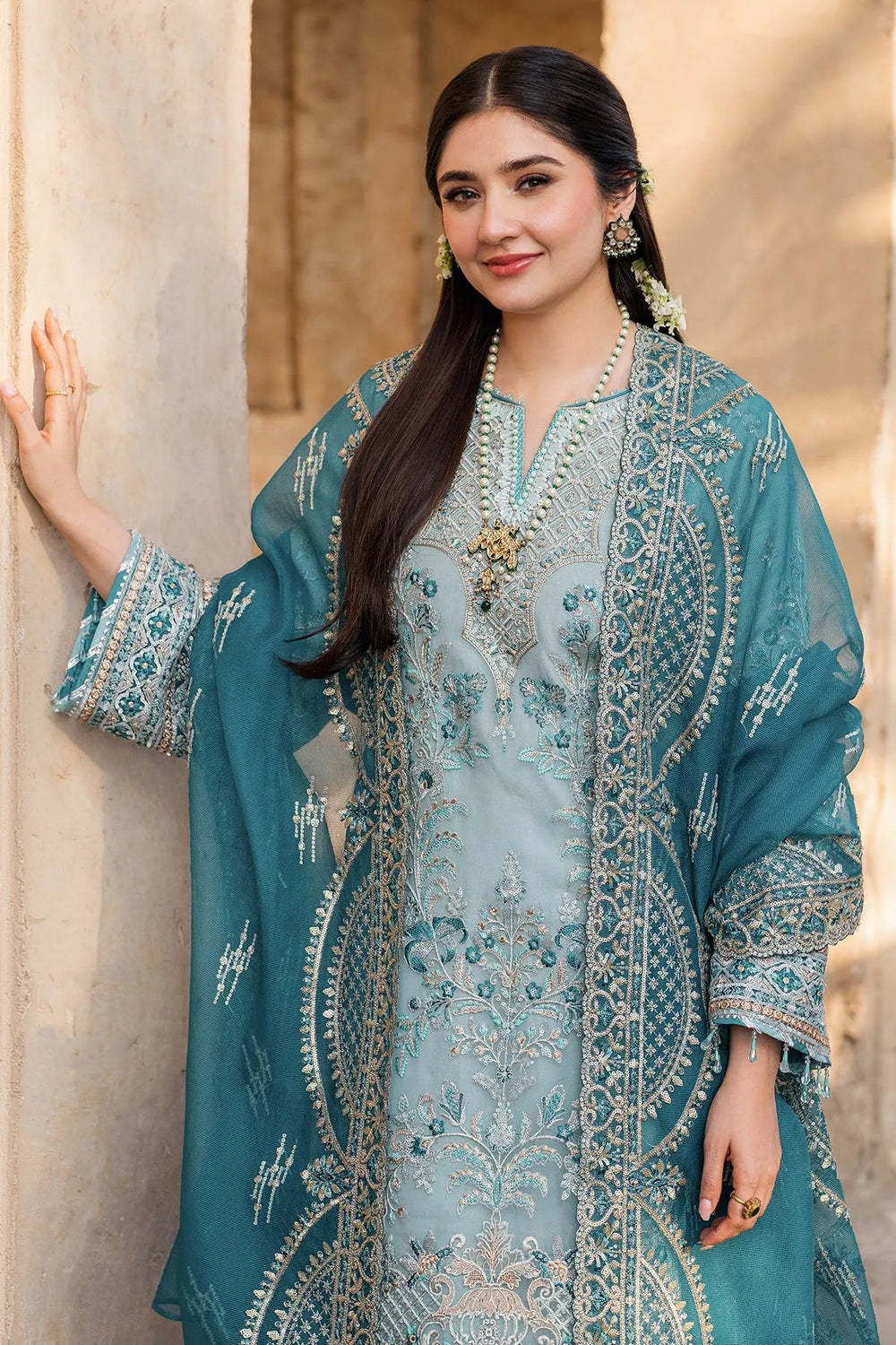 Fully Embroidered Premium Chiffon 3 Piece Suit with Chiffon Dupatta | Ready To Wear