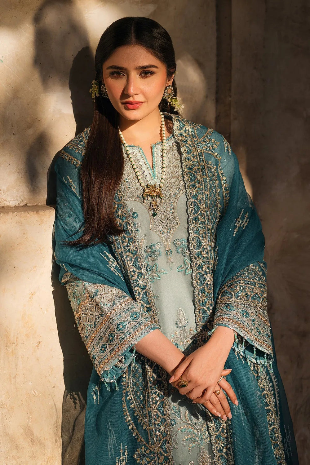 Fully Embroidered Premium Chiffon 3 Piece Suit with Chiffon Dupatta | Ready To Wear
