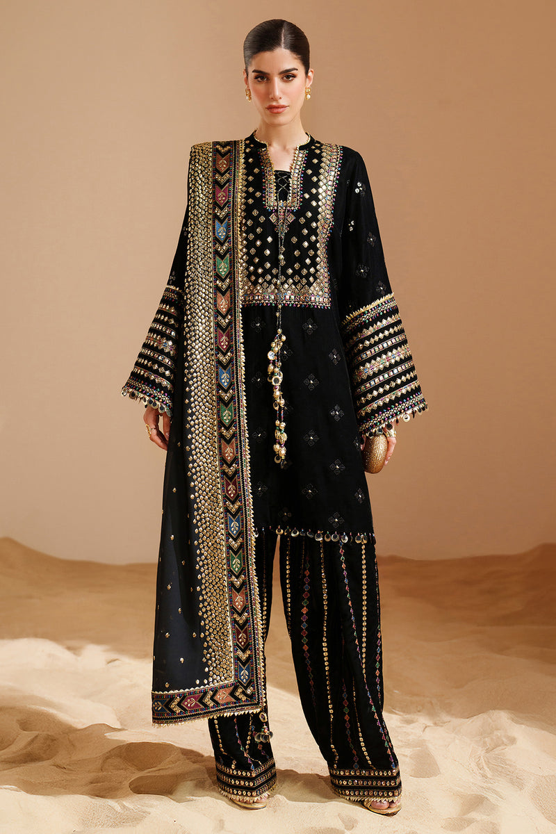 3 Piece Velvet Suit With Georgette Chiffon Dupatta | Read To Wear