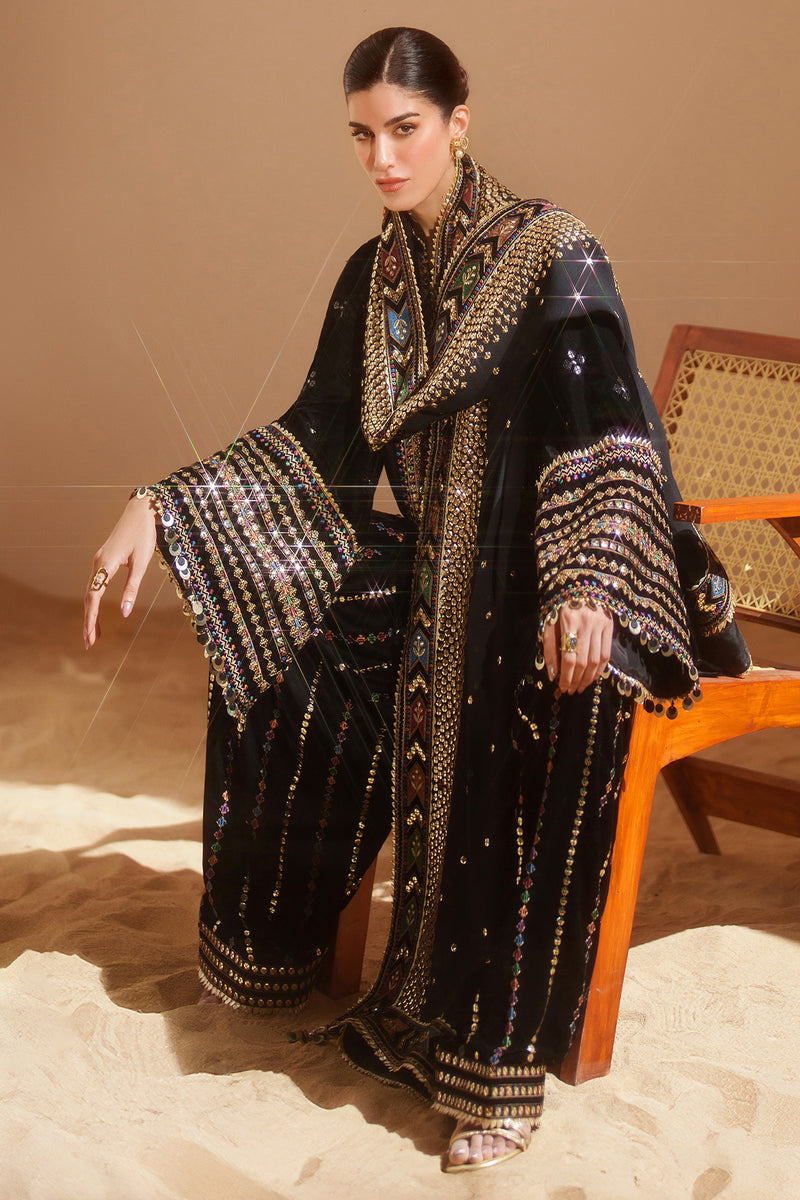 3 Piece Velvet Suit With Georgette Chiffon Dupatta | Read To Wear