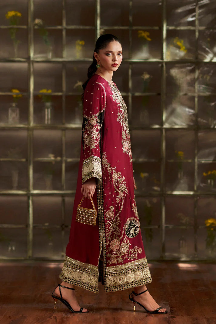 Shalmose Silk 2-Piece Suit | Elegant Ready-to-Wear Formal Wear