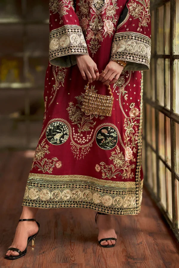 Shalmose Silk 2-Piece Suit | Elegant Ready-to-Wear Formal Wear