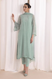 Pearl Embroidered Chiffon 3 Piece Suit with Heavy Embroidered Dupatta | Ready To Wear