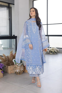 03-Piece Organza Suit With Embroidery |Ready To Wear