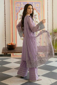 Lavender Embroidered Chiffon 3-Piece Suit | Ready to Wear