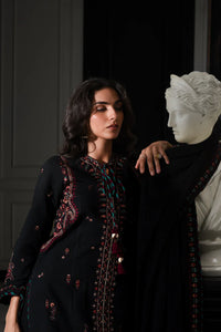 03-Piece Embroidered Cotton Suit With Chiffon Dupatta | Ready To Wear