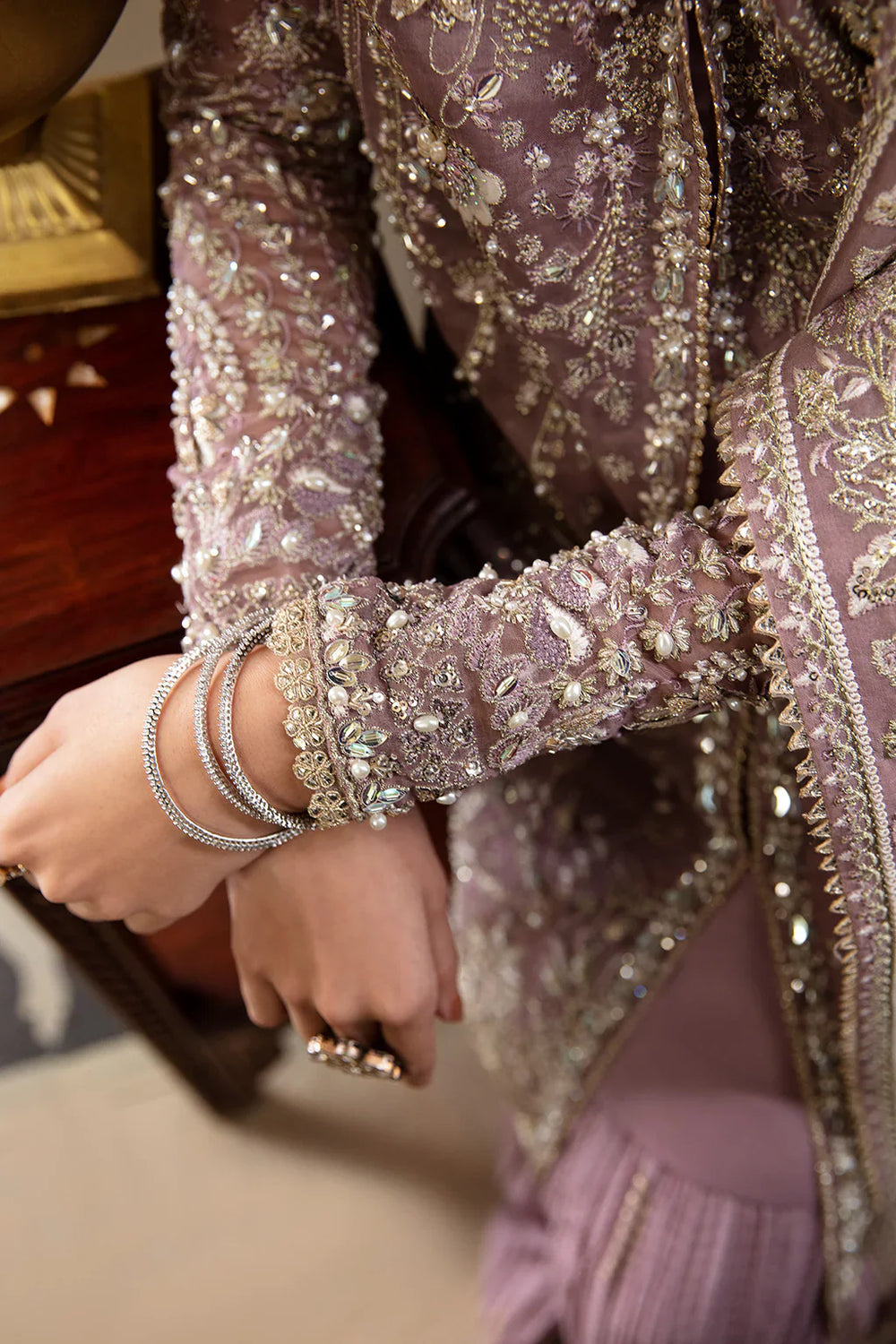 03-Piece Embroidered Organza Suit | Ready To Wear