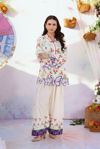 Heavy Embroidered Lawn 3-Piece Suit with Chiffon Dupatta | Ready to Wear