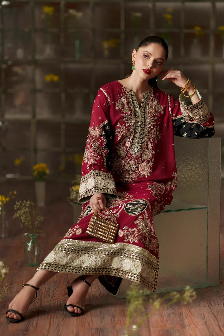 Shalmose Silk 2-Piece Suit | Elegant Ready-to-Wear Formal Wear