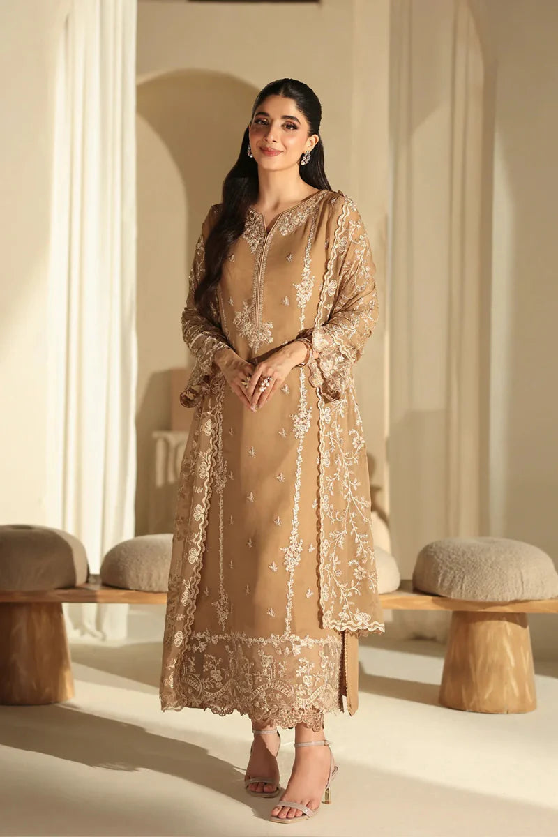 03-Piece Chiffon Suit With Embroidery | Ready To Wear