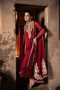 Maroon Sequence Chiffon Formal Suit | Ready To Wear