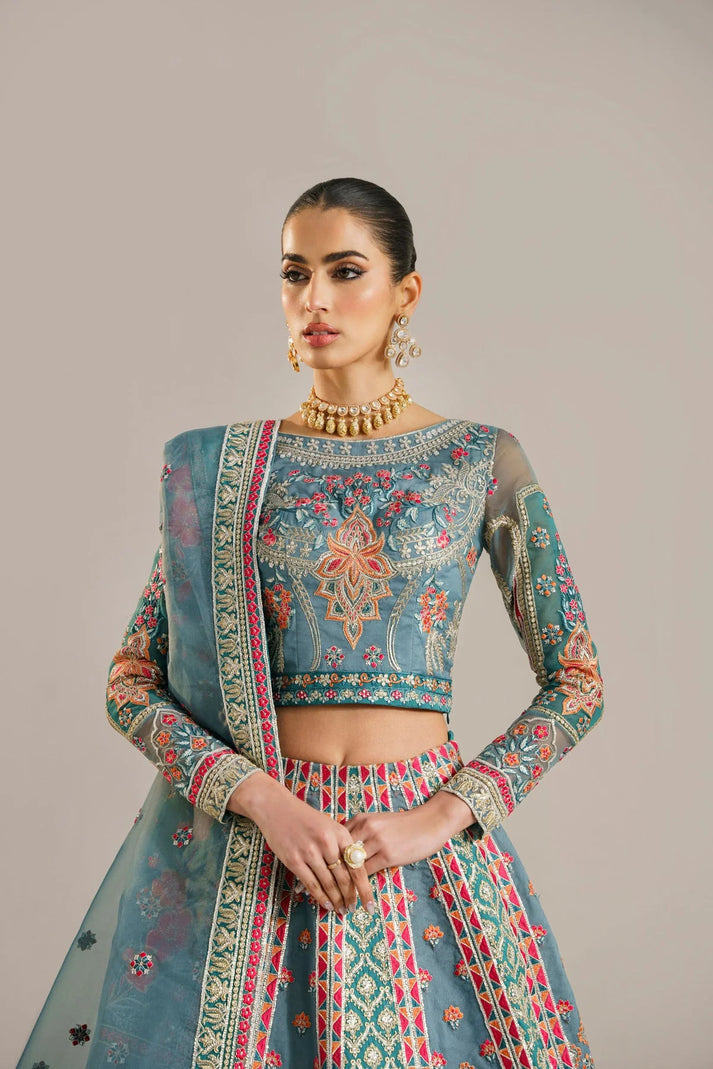 Heavy Embroidered Organza 3-Piece Suit | Ready to Wear