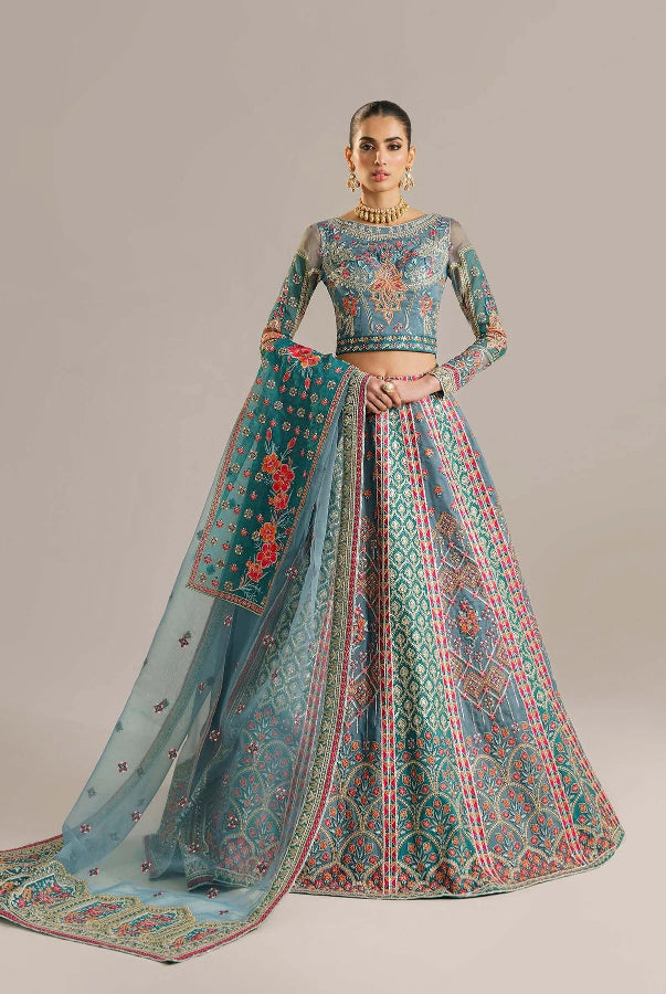 Heavy Embroidered Organza 3-Piece Suit | Ready to Wear