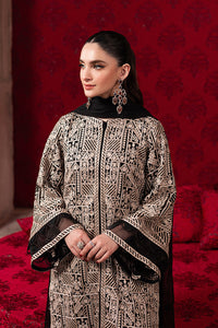 3-Piece Semi Pure Chiffon Embroidered Suit - Ready  to Wear