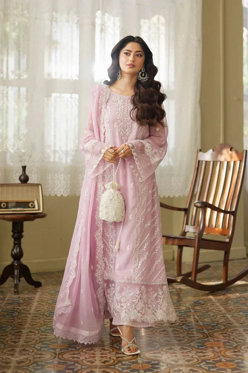 03-Piece Chiffon Suit With Embroidery | Ready To Wear
