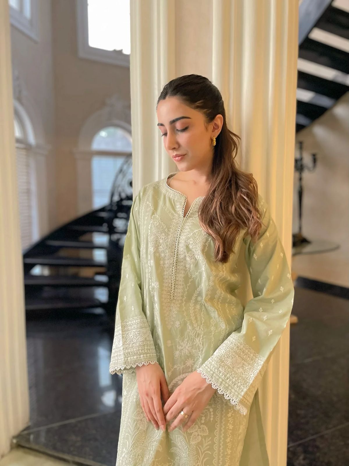3 Piece Lawn With Chiffon Dupatta | Ready To Wear