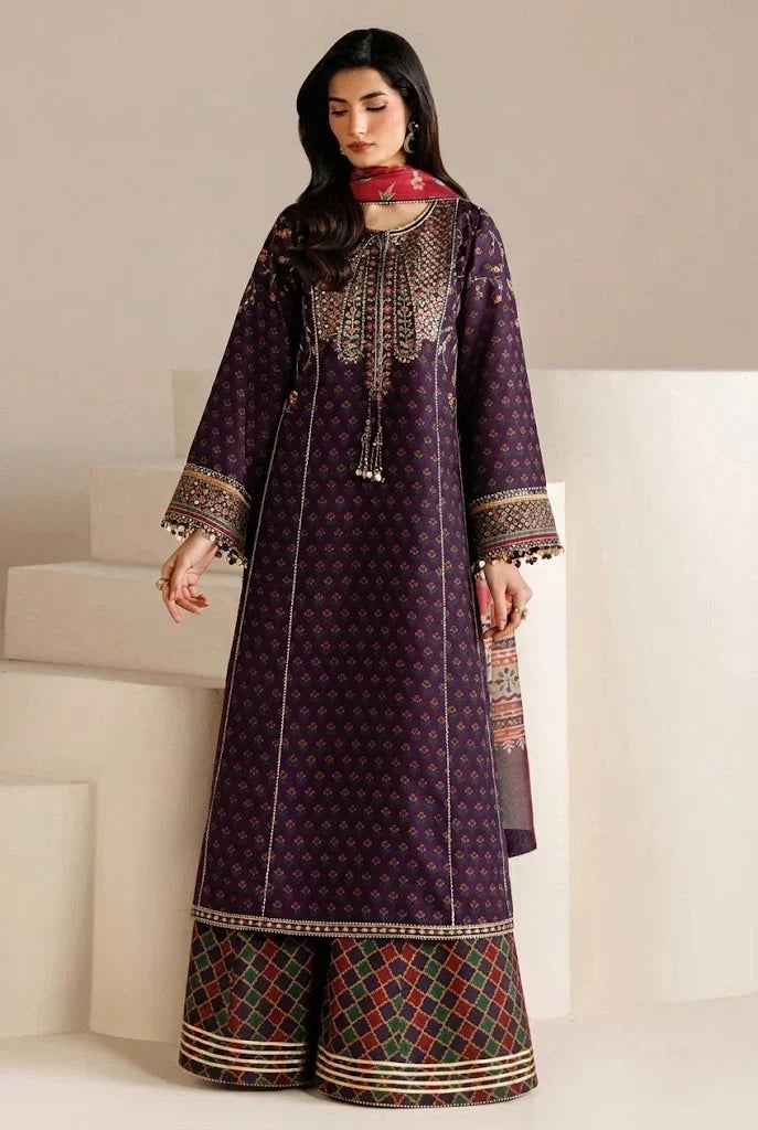 03-Piece Embroidered Lawn Suit | Ready To Wear