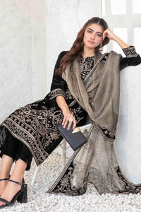 Sequence Embroidered Velvet 3piece Suit | Ready To Wear