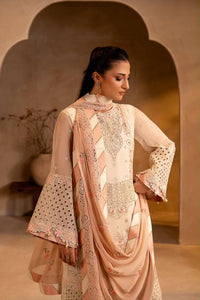 Ready to Wear Peach Chiffon Embroidered 3-Piece suit | Ready to Wear