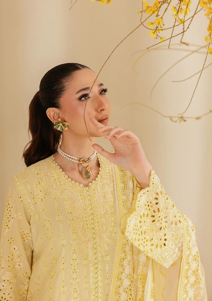 3 Piece Lawn Suit With Monal Dupatta | Ready To Wear