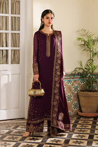 Plum / Purple Chiffon 3 piece suit | Ready To Wear